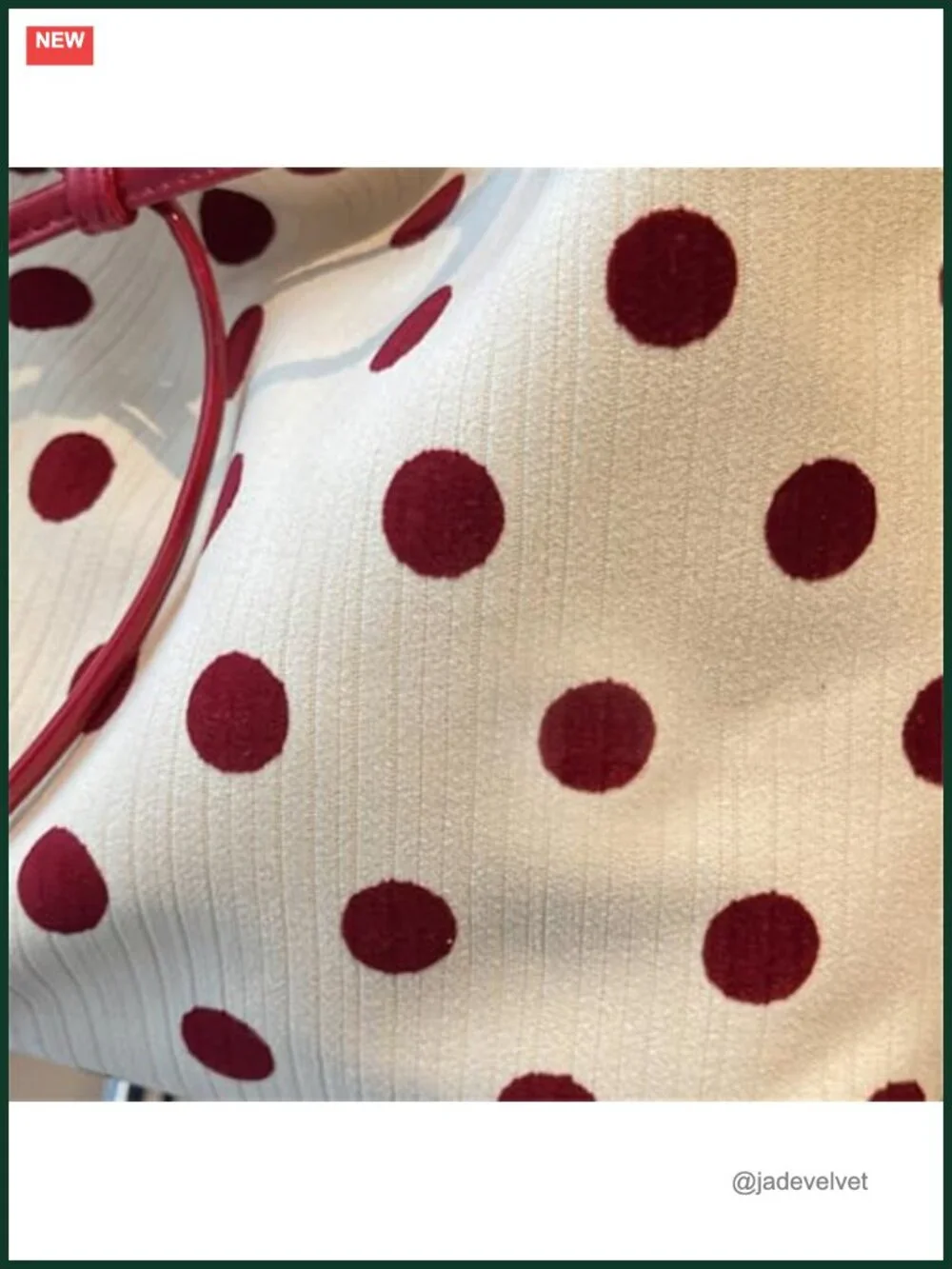 Polka Dot Hobo Shoulder Bag Women Faux Leather Large Tote Satchel Work Travel